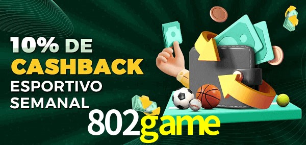 10% de bônus de cashback na 802game